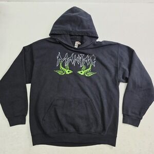 Stray Kids MANIAC Fish 2022 World Tour Dates Hoodie L Official Kpop Black EUC